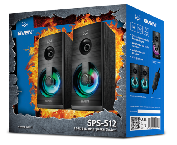 Колонки Sven SPS-512 2.0  фото