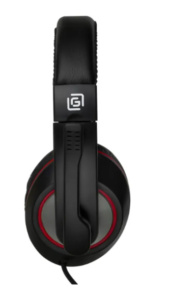 Игровые наушники с микрофоном Оклик HS-L390G DRAGON черный/красный 1.8м фото