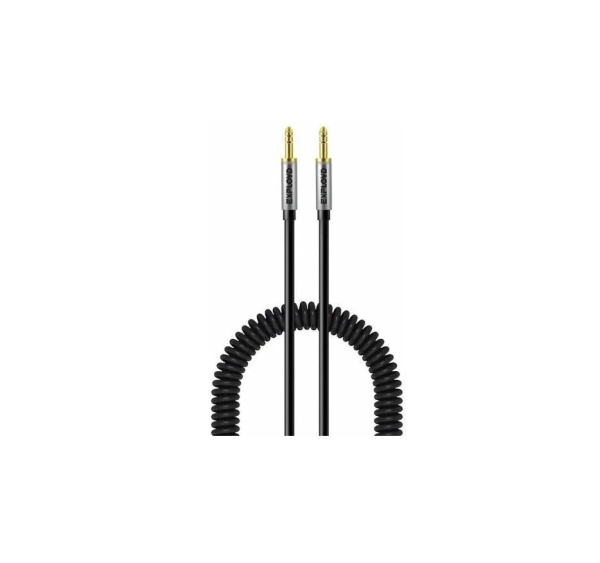 Аудиокабель EXPLOYD EX-K-478 AUX Jack3,5mm(M) - Jack3,5mm(M) 1M SONDER пружина черны фото