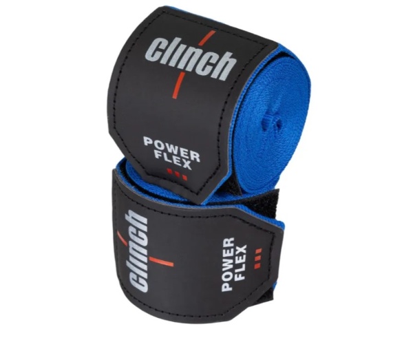 Бинты боксерские Clinch Boxing Hand Wrap Power Flex синие (длина 2.55 м) C239  фото