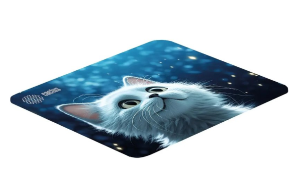 Коврик для мыши Cactus White Cat 220x180x2мм (CS-MPC-P06XS) фото
