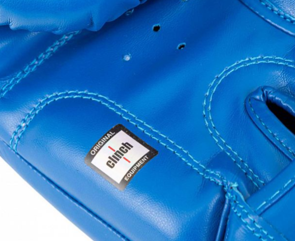 Перчатки боксерские Clinch Muay Thai синие (вес 10 унций) C170  фото