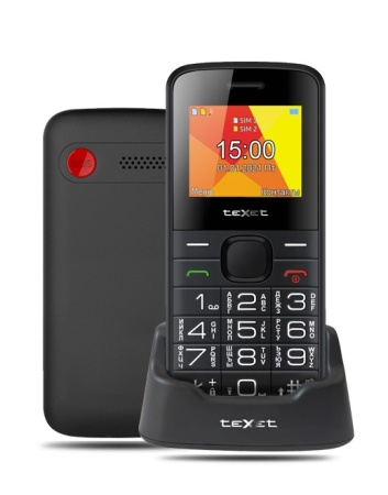 Мобильные телефон TEXET TM-B201 черный фото