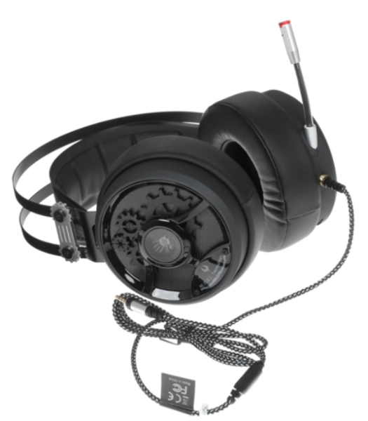 Игровые наушники с микрофоном A4 Bloody M660 черный/красный фото