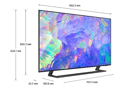 Телевизор LED SAMSUNG 43" UE43CU8500UXRU Ultra HD/60Hz/DVB-T2/DVB-C/DVB-S2/USB/WiFi/Smart TV фото