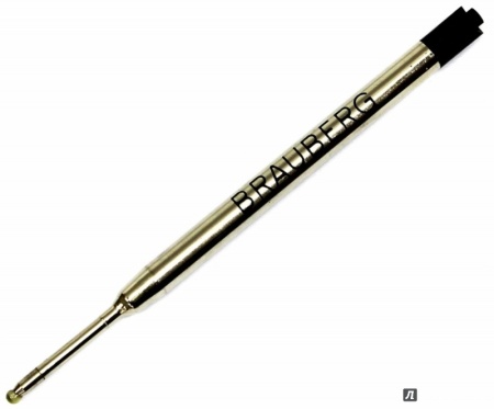 Стержень шариковый масляный BRAUBERG, тип PARKER, металл., 98мм, линия 0,5мм, подвес, черный, PRK101 фото