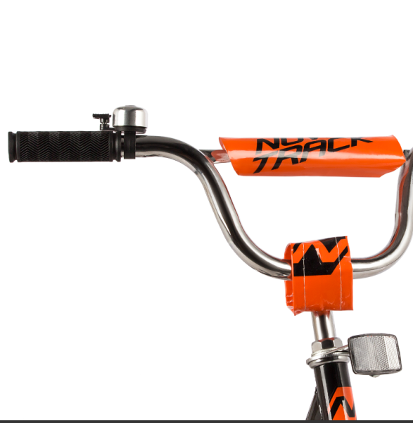(м) Велосипед детский NOVATRACK 20"203URBAN.BK22 чёрный, защ А-тип, тормоз ножной, крылья и багаж хр фото