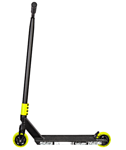 Самокат трюковый NOVATRACK 100A.CROW10.BK24 Crow 10, 100 мм, SCS, алюминий, черный с зеленым фото