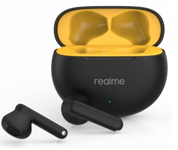 Беспроводные bluetooth наушники Realme Buds T01 черный (6941764436190) фото