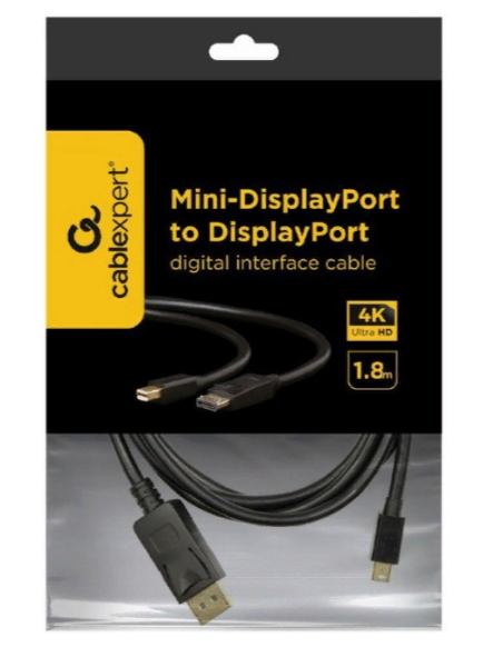Кабель Mini DysplayPort - DysplayPort 1.8м Cablexpert CCP-mDP2-6 фото