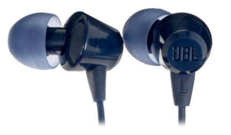 Наушники с микрофоном JBL C50HI синие фото