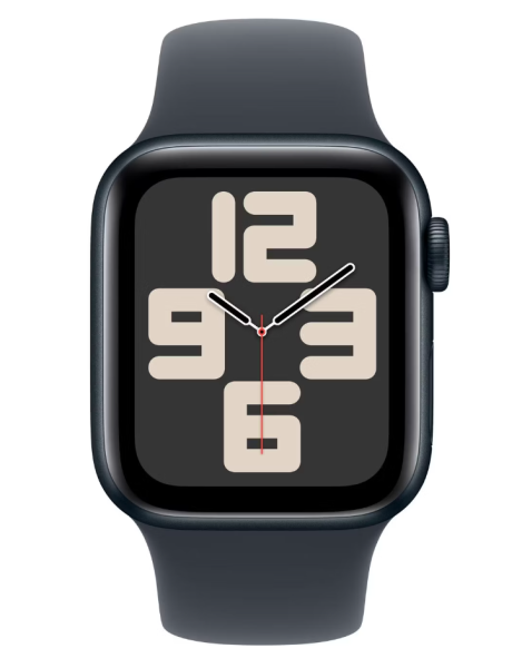Умные часы Apple Watch SE 2024 44mm MXEK3LL Midnight / Midnight Band M/L фото