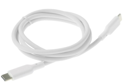 Кабель Type-C - Type-C Qumo 1м белый силиконовый 60W (32965) фото