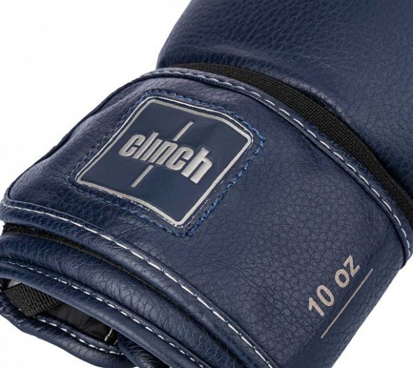 Перчатки боксерские "Clinch  Fight 2.0" темно-синие 10 унц. фото