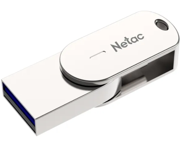 USB флеш-накопитель 32GB Netac U785C Dual, USB + TypeC, серебро USB 3.0 NT03U785C-032G-30PN фото