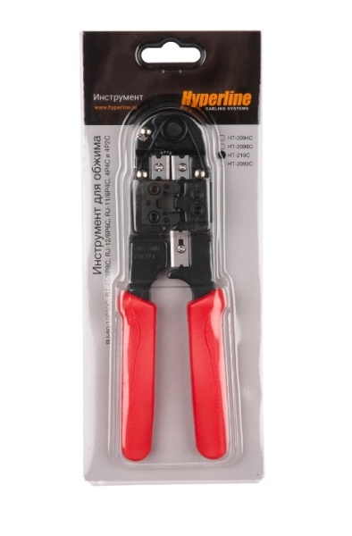 Инструмент обжимной для RJ-45 Hyperline HT-210C  купить ЦИТ Инструмент обжимной для RJ-45 Hyperline HT-210C  фото