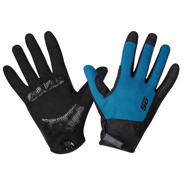 (м)Перчатки полноразмерные STG Fit Skin, размер L, синий с черным Артикул: Х108497-L фото