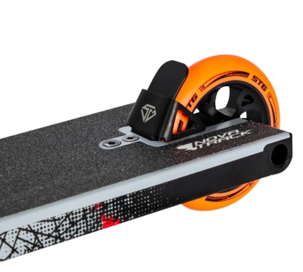 Самокат трюковый NOVATRACK 110A.CROW20.GR24 Crow 20, 110 мм, SCS, алюминий, серый с черным фото