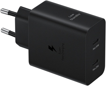 Зарядное устройство Samsung EP-T5020 50W Duo Type-C (EP-T5020XBEGWW) фото