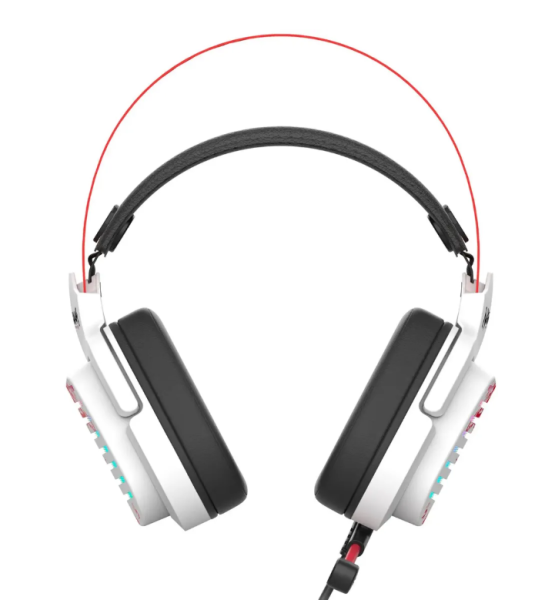 Игровые наушники с микрофоном A4 Bloody G560 белый/красный 2м мониторные USB (G560 NARAKA) фото