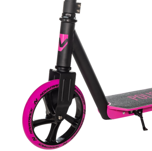 Самокат городской NOVATRACK 160PNF.POLIS.PN25 Plastic NF, колеса 160 мм, розовый фото
