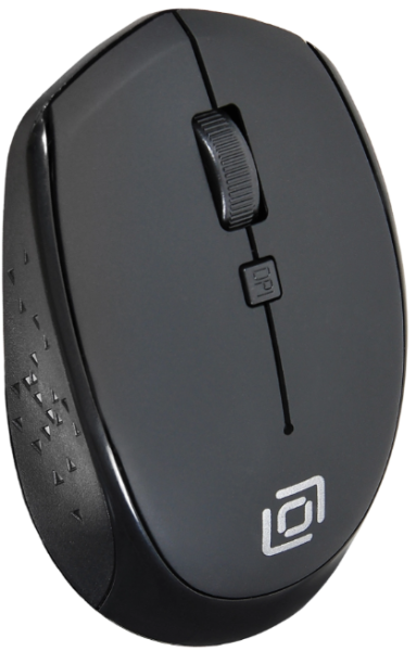 Мышь Oklick 488MW черный оптическая (1600dpi) беспроводная USB (4but) фото