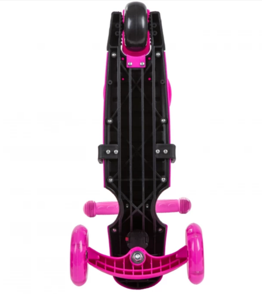 Самокат-кикборд NOVATRACK 120S.DISCOKIDS.PN9 Saddle для детей, трансформер, свет.колеса PU 120*90мм, фото