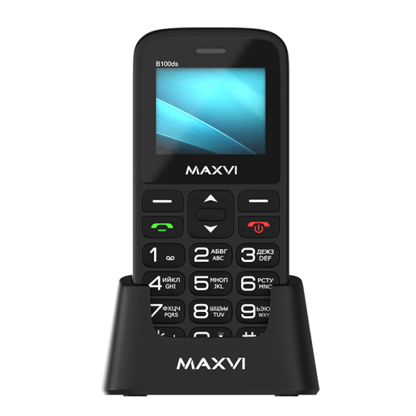 Мобильный телефон MAXVI B100ds Black (Черный) фото