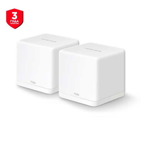 Бесшовный Mesh роутер MERCUSYS Halo H30G(2-pack), AC1300, белый, 2 шт фото