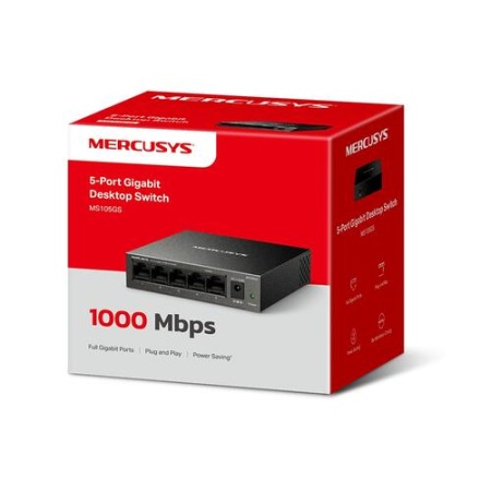 Коммутатор Mercusys MS105GS 5x1Гбит/с неуправляемый фото
