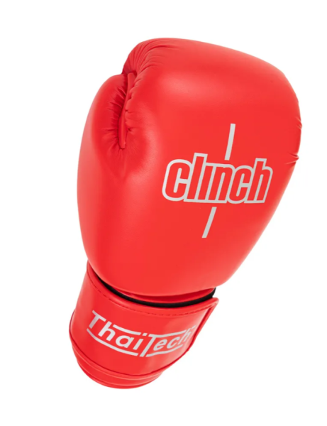 Перчатки боксерские Clinch Muay Thai красные (вес 12 унций) C170 фото