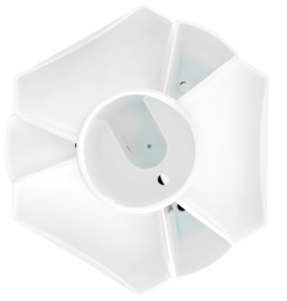 Настольная подставка СТАММ "Maxi Desk", пластиковая, вращающаяся, белая фото