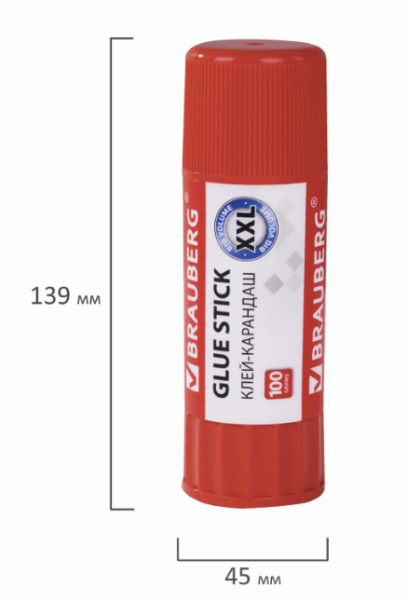 Клей-карандаш 100 г BRAUBERG фото