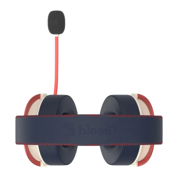 Игровые наушники с микрофоном A4 Bloody  MR595 Proxy Boom бежевый/черный мониторные BT/Radio фото