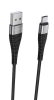 Кабель USB - Type-C Borofone BX32 , 1.0м, 3A, черный  6931474710451 фото