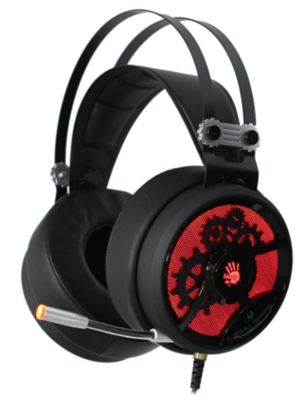 Игровые наушники с микрофоном A4 Bloody M660 черный/красный фото