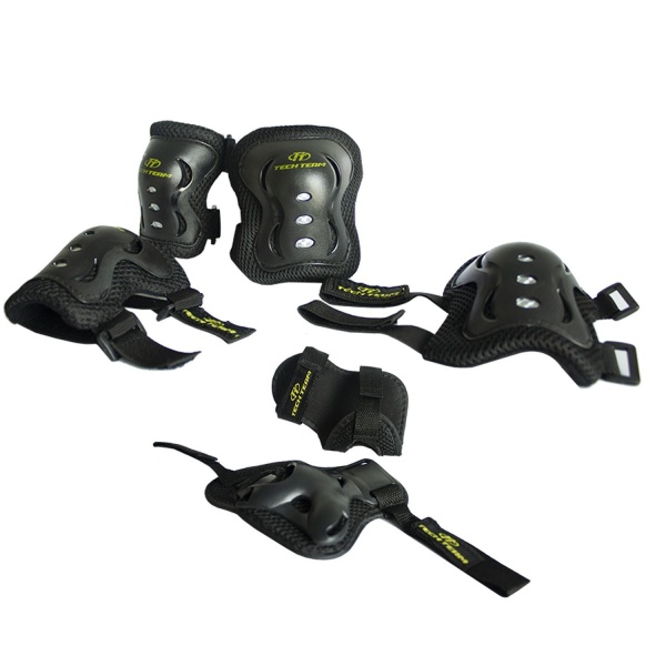 Роликовый коньки Tech Team Maya Set н-р (роликовые коньки  защита, шлем ) р.30-33 S чёрный фото