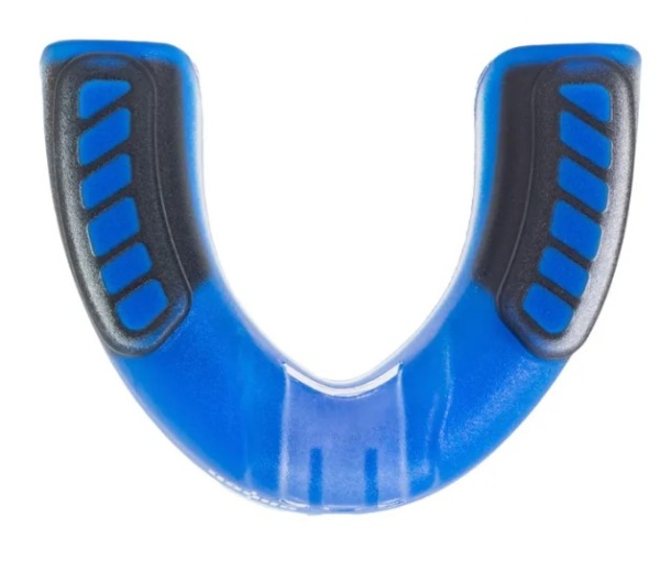 Капа одночелюстная Clinch Contender Triple Layer Mouthguard сине-черная (размер Senior) C513  фото