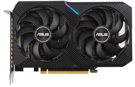 Видеокарта PCI-E 12Gb ASUS NV DUAL-RTX3060-O12G-V2 RTX3060  192bit GDDR6 1837/15000 HDMI/3xDP LHR RT фото