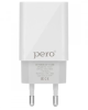 Сетевое зарядное устройство PERO TC01 1USB 1A белый, шт, ТС01W1A фото