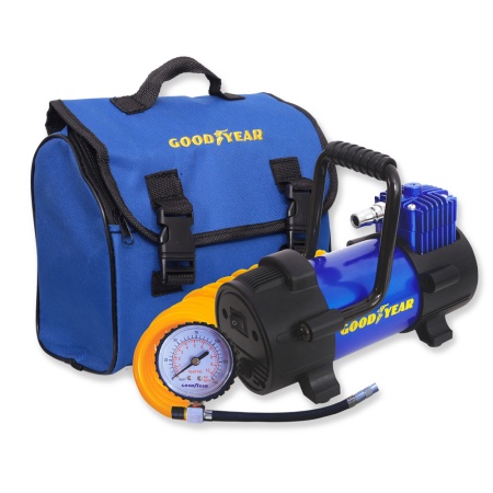 Авто-компрессор воздушный GOODYEAR GY000111 GY-40L 40 л/мин со съемной ручкой фото