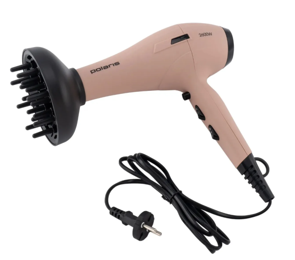 Фен POLARIS PHD 2600ACI (АС мотор), розовый фото