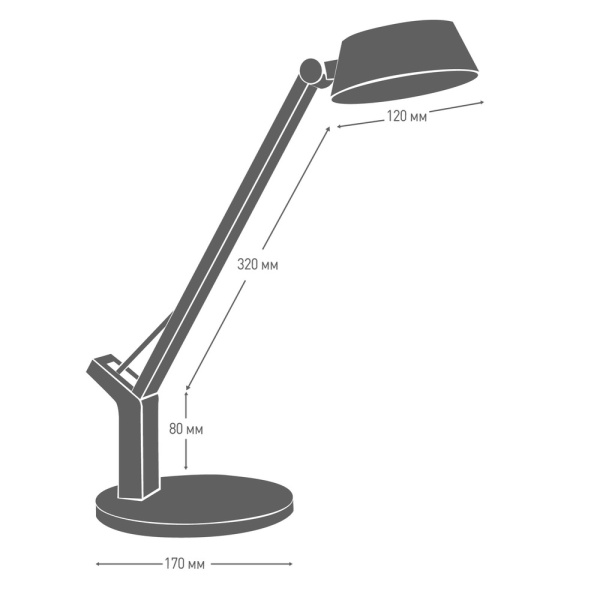 Лампа настольная CAMELION (12998) KD-835 C03 серебро фото