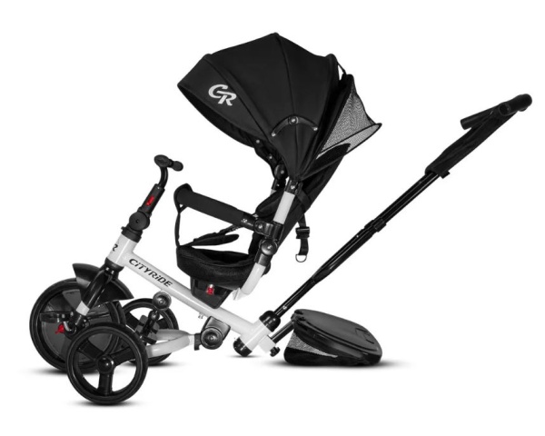 (м) Велосипед детский 3-х колесный City-Ride CR-B3-09EW рама сталь, колясочная крыша, ручка управлен купить ЦИТ (м) Велосипед детский 3-х колесный City-Ride CR-B3-09EW рама сталь, колясочная крыша, ручка управлен фото