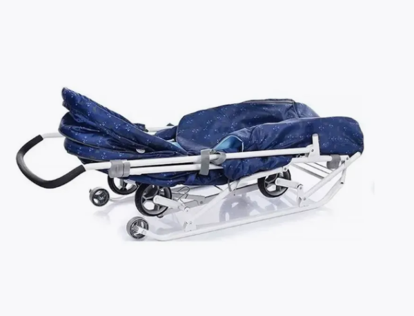 Санки-коляска Ника Наши детки 3-1К принт северный НДТ3-1К/1 фото