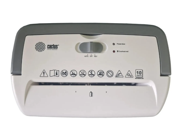 Шредер Cactus CS-SH-C3 белый (секр.P-4)/фрагменты/8лист./13лтр./скрепки/скобы/пл.карты купить ЦИТ Шредер Cactus CS-SH-C3 белый (секр.P-4)/фрагменты/8лист./13лтр./скрепки/скобы/пл.карты фото