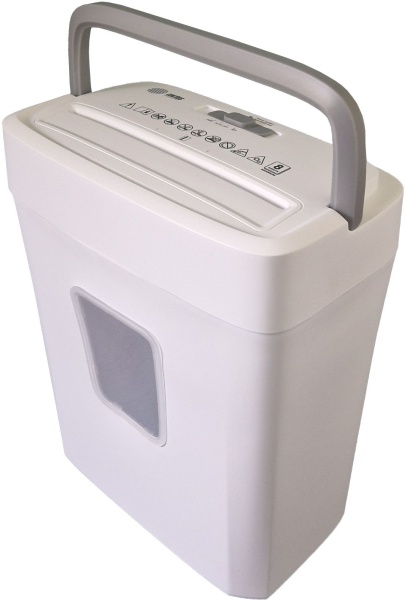 Шредер Cactus CS-SH-C5 белый (секр.P-4)/перекрестный/10лист./21лтр./скрепки/скобы/пл.карты  фото