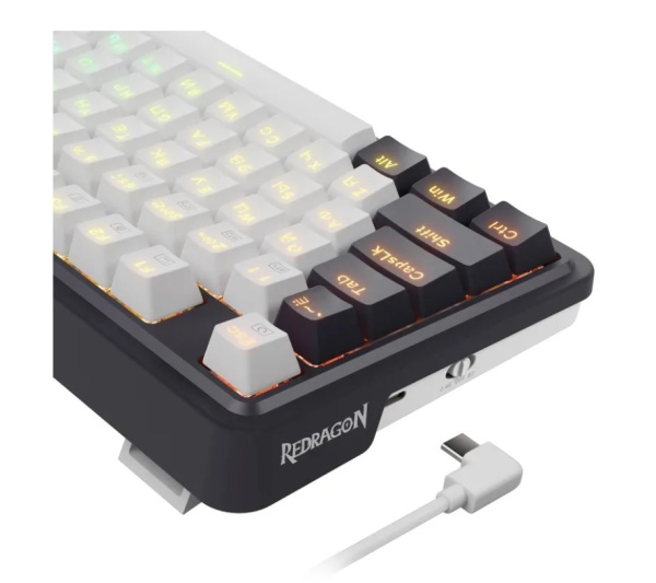 Клавиатура механическая Redragon Ucal Pro RGB Bluetooth, Wireless черн/бел фото