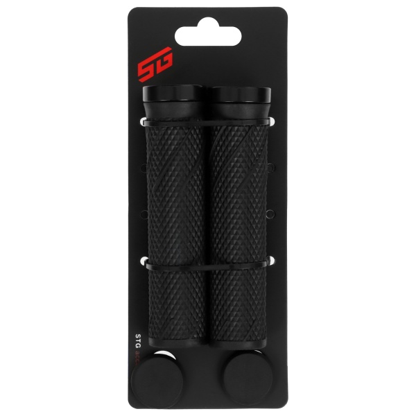Грипсы STG SZ-056B, 135 мм, Lock-On, черный Х106970 фото