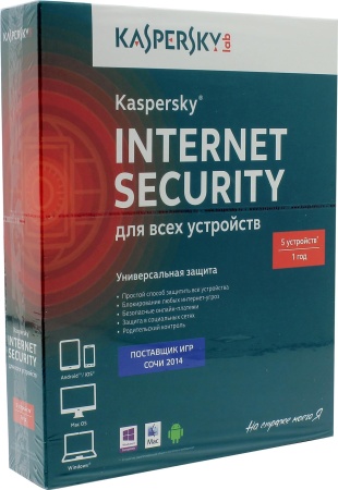Kaspersky Internet Security Multi-Device Russian Ed. 5-Device 1 year Base Box фото
